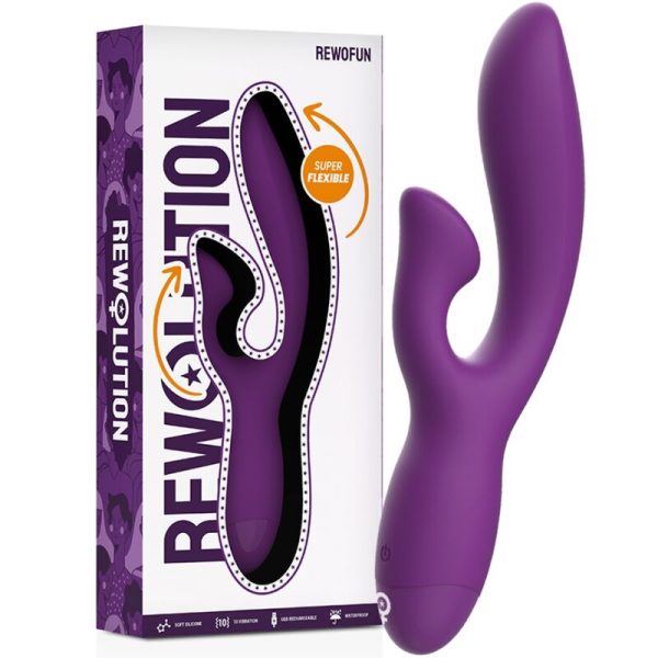 REWOLUTION - REWOFUN VIBRATEUR FLEXIBLE AVEC LAPIN – Image 3