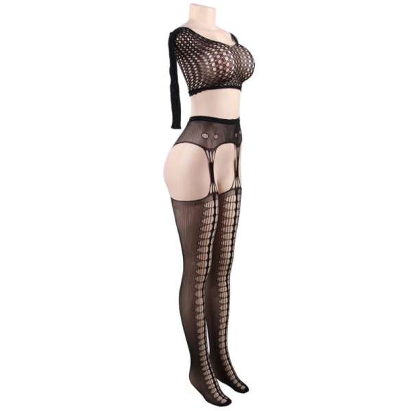 QUEEN LINGERIE - BODYSTOCKING HAUT MANCHES LONGUES S/L – Image 5