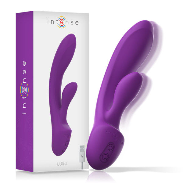 INTENSE - LUIGI RABBIT VIBRATEUR LIQUIDE SILICONE VIOLET – Image 2