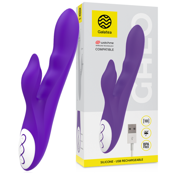 GALATEA - VIBRATEUR GALO LILAS COMPATIBLE AVEC LA TECHNOLOGIE SANS FIL WATCHME – Image 2