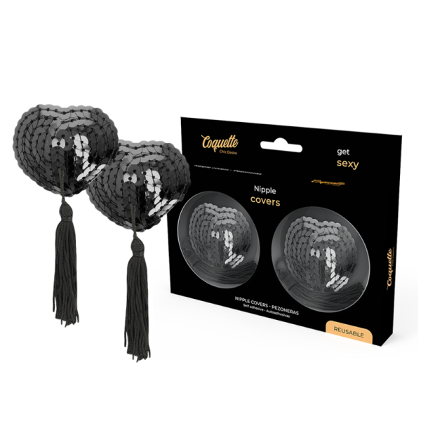 COQUETTE CHIC DESIRE - CACHE-MALINS  PAILLETTES NOIRES