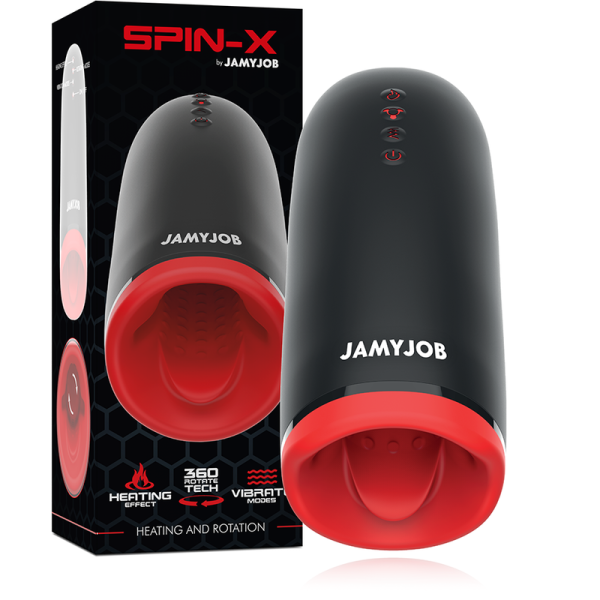 JAMYJOB - MASTURBATEUR CHAUFFANT ET ROTATION SPIN-X – Image 2