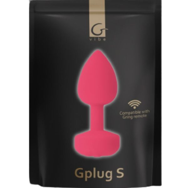 G-VIBE - FUNTOYS GPLUG VIBRATEUR ANAL RECHARGEABLE PETIT ROSE NÉON 3CM – Image 5