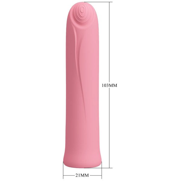 PRETTY LOVE - VIBRATEUR CURTIS MINI SUPER POWER 12 VIBRATIONS EN SILICONE ROSE – Image 5