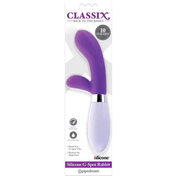 CLASSIX - VIBRATEUR RABBIT G-SPOT SILICONE VIOLET – Image 3