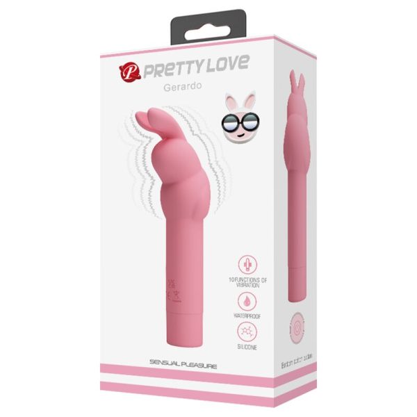 PRETTY LOVE - VIBRATEUR EN SILICONE LAPIN ROSE GERARDO – Image 2