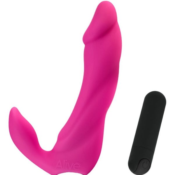 ALIVE - GODE VIBRATEUR BIFUN PRO ROSE 14,9 CM – Image 2