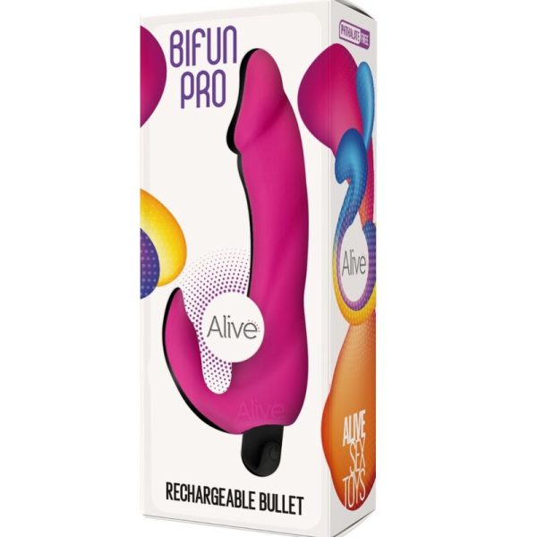 ALIVE - GODE VIBRATEUR BIFUN PRO ROSE 14,9 CM – Image 3