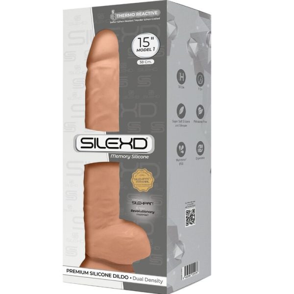 SILEXD - MODÈLE 1 PÉNIS RÉALISTE PREMIUM SILEXPAN SILICONE 38 CM – Image 3