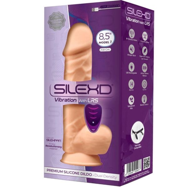 SILEXD - MODÈLE 1 VIBRATEUR PÉNIS RÉALISTE SILICONE PREMIUM SILEXPAN TÉLÉCOMMANDE 21.8 CM – Image 3