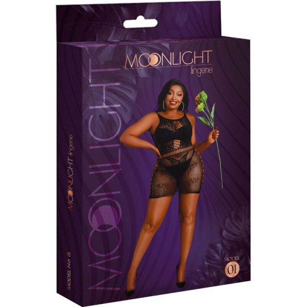 MOONLIGHT - ROBE MODÈLE 1 NOIRE GRANDE TAILLE – Image 3