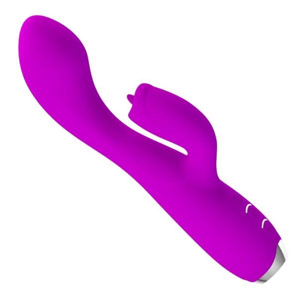 PRETTY LOVE - VIBRATEUR LAPIN RECHARGEABLE GLORIA IMPERMÉABLE VIOLET