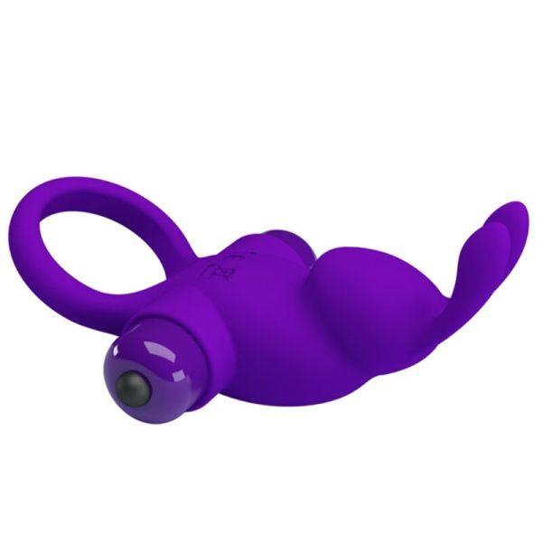 PRETTY LOVE - ANNEAU VIBRATEUR I RABBIT POUR PÉNIS VIOLET – Image 5