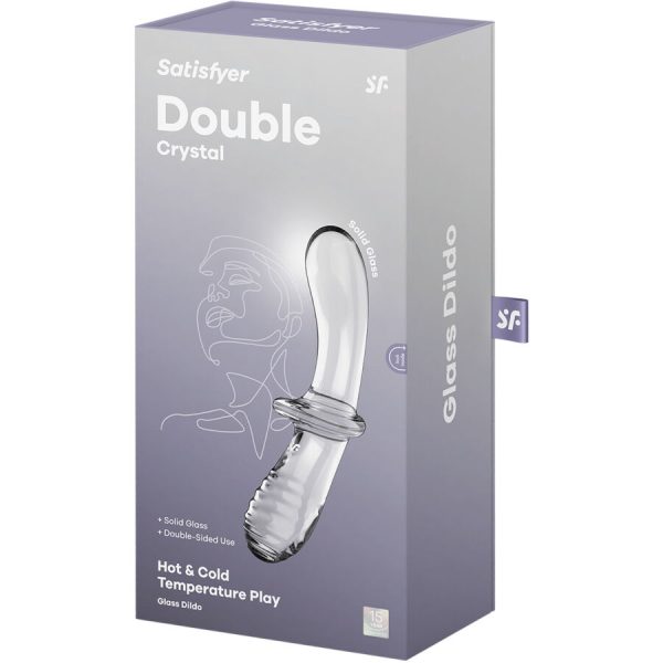 SATISFYER - GODE DOUBLE CRISTAL TRANSPARENT – Image 5