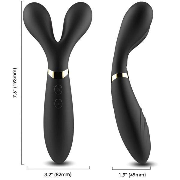 ARMONY - Y-WAND MASSAGE  VIBRATEUR DOUBLE TÊTE NOIR