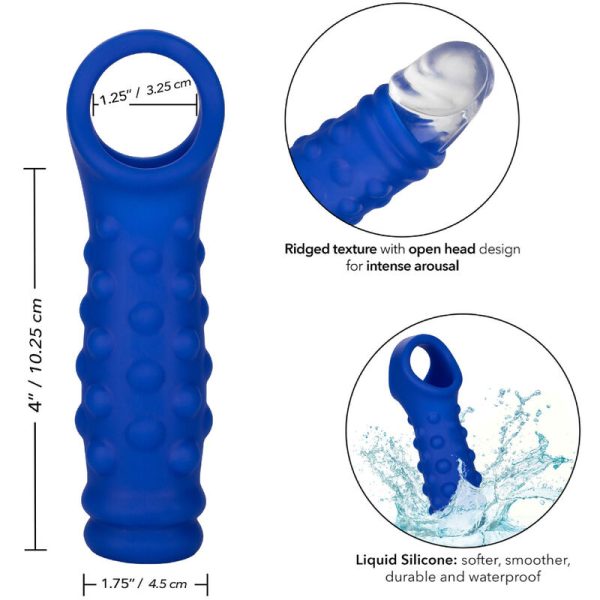 CALEXOTICS - ADMIRAL COUVERCLE DE PÉNIS EN PERLES SILICONE LIQUIDE BLEU – Image 4