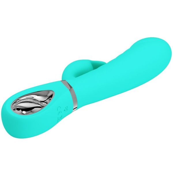 PRETTY LOVE - VIBRATEUR MULTIFONCTION G-SPOT PRESCOTT VERT AQUA – Image 4