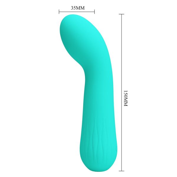 PRETTY LOVE - VIBRATEUR RECHARGEABLE FAUN VERT AQUA – Image 5