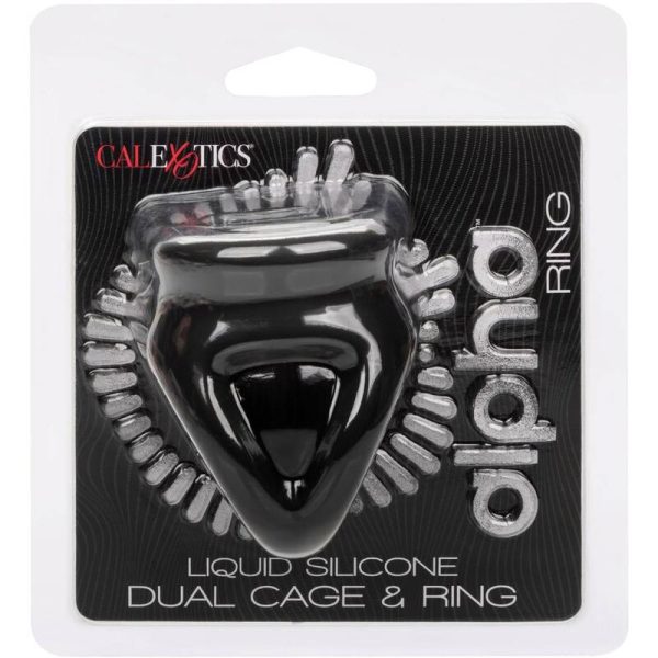 CALEXOTICS - ALPHA BAGUE DUAL CAGE NOIR – Image 2