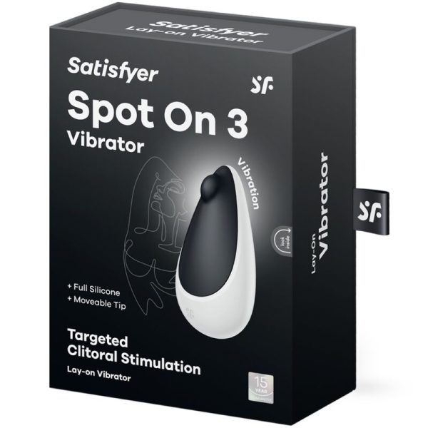 SATISFYER - SPOT ON 3 STIMULATEUR CLITORAL NOIR – Image 5