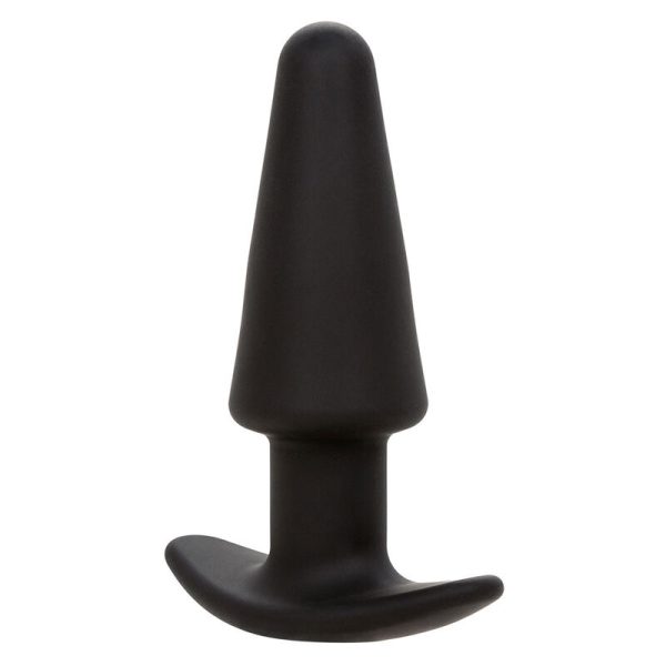 CALEXOTICS - ROCK BOTTOM TAPERED ANAL PLUG 10 VIBRATIONS SILICONE NOIR – Image 3