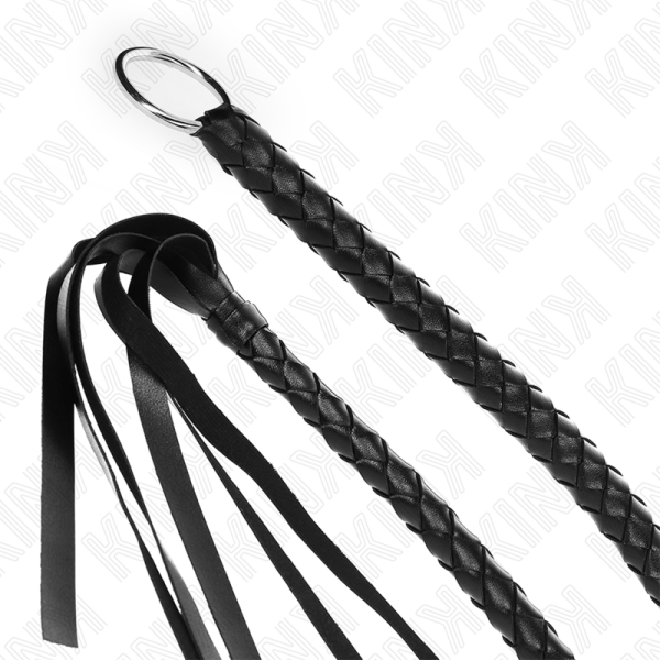 KINK - FOUET SERPENT AVEC ANNEAU À MAIN NOIR 65 CM – Image 4