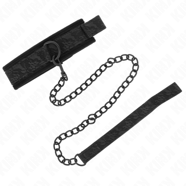 KINK - COLLIER MODÈLE BASIC AVEC LAISSE 77 CM MODÈLE 5 AJUSTABLE 34-54 CM X 5 CM – Image 2