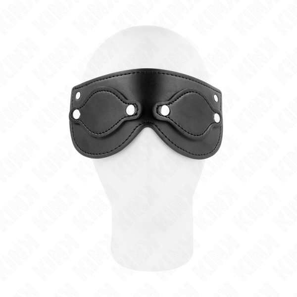 KINK - MASQUE EN CUIRETTE AVEC CACHE-YEUX DÉTACHABLES 22 x 9 CM – Image 2