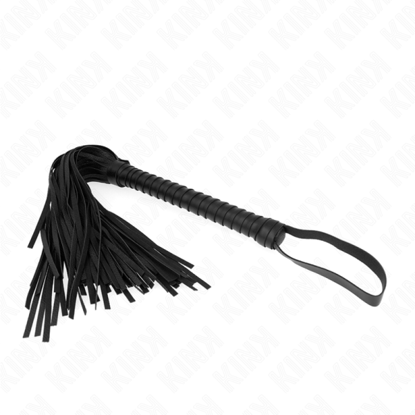 KINK - FOUET AVEC MANCHE TEXTURÉ NOIR 48,5 CM – Image 2