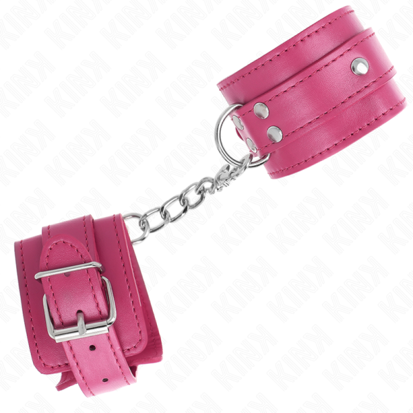 KINK - 3 APPAREILS-POIGNETS AJUSTABLES ROSE 17,5-25 CM X 6 CM – Image 2