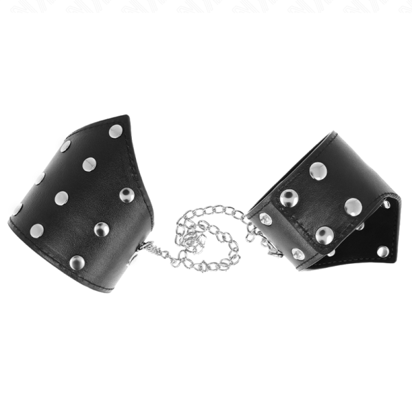 KINK - BRACELETS STYLE POINT NOIR AVEC CHAÎNE RÉGLABLE 17-23 CM X 8,5 CM – Image 2