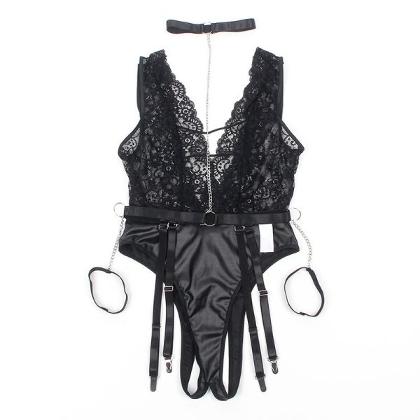 SUBBLIME - 954383 BODY SEXY AVEC PORTE-JARRETELLES NOIR S/M – Image 5