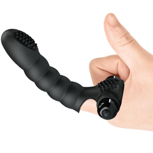 PRETTY LOVE - VIBRATEUR DOIGT ALEXANDER 10 VIBRATIONS NOIR – Image 3