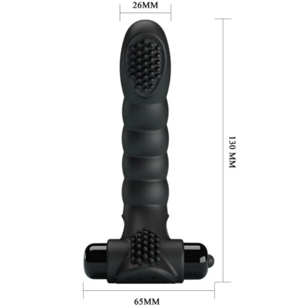 PRETTY LOVE - VIBRATEUR DOIGT ALEXANDER 10 VIBRATIONS NOIR – Image 4