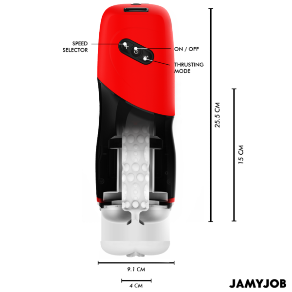 JAMYJOB - MASTURBATEUR VAGIN AUTOMATIQUE XPEED 5 MODES DE POUSSÉE ET EFFET SONORE – Image 4