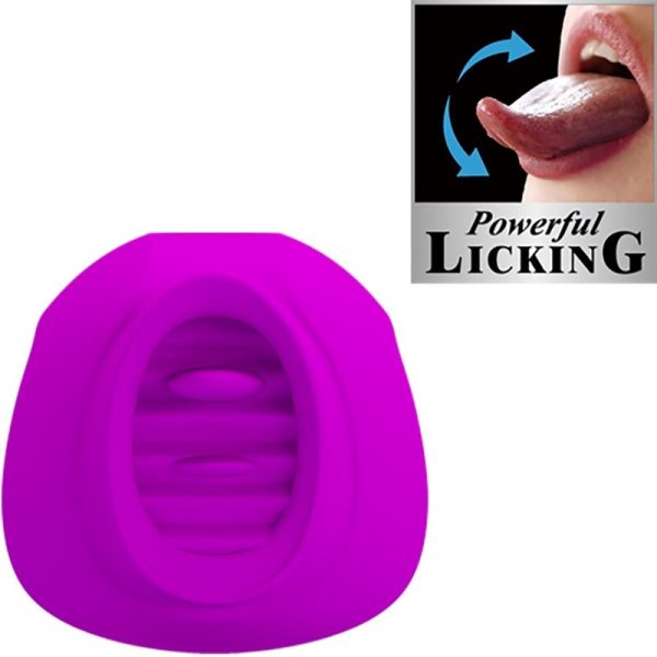 PRETTY LOVE - STIMULATEUR DE CLITORIS ESTELLE TONGUE 12 VIBRATIONS VIOLET – Image 2