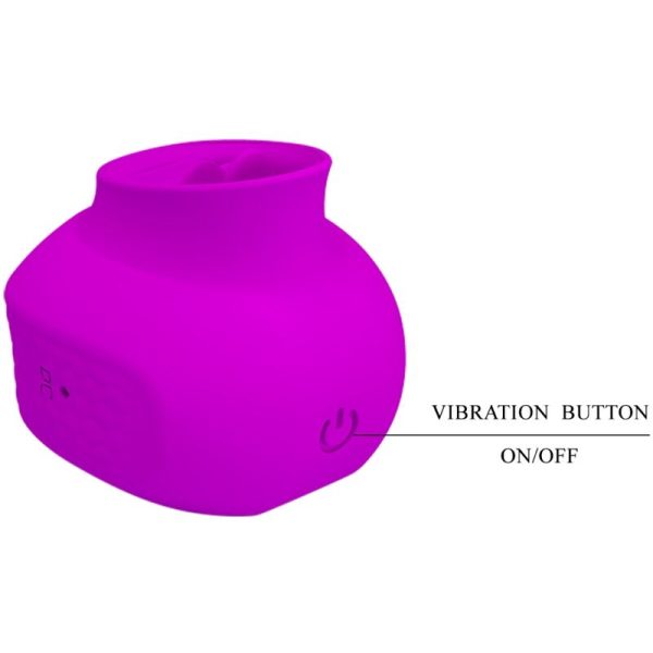 PRETTY LOVE - STIMULATEUR DE CLITORIS ESTELLE TONGUE 12 VIBRATIONS VIOLET – Image 4