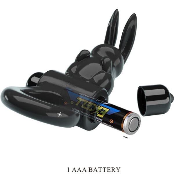 PRETTY LOVE - ANNEAU VIBRATEUR EXCITANT RABBIT 10 VIBRATIONS NOIR – Image 4