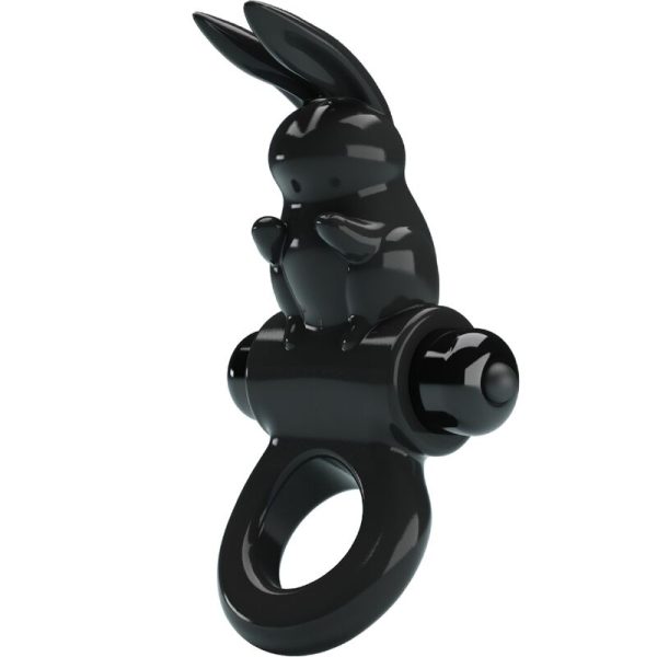 PRETTY LOVE - ANNEAU VIBRATEUR EXCITANT RABBIT 10 VIBRATIONS NOIR