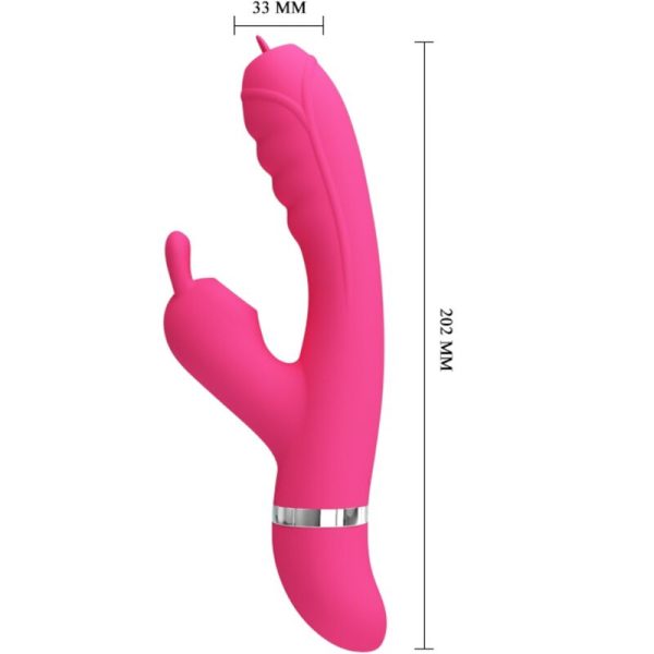 PRETTY LOVE - VIBRATEUR LAPIN MULTIFONCTION PHOENIX ROSE – Image 3