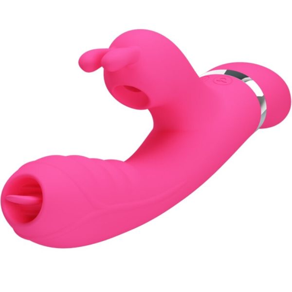 PRETTY LOVE - VIBRATEUR LAPIN MULTIFONCTION PHOENIX ROSE – Image 2