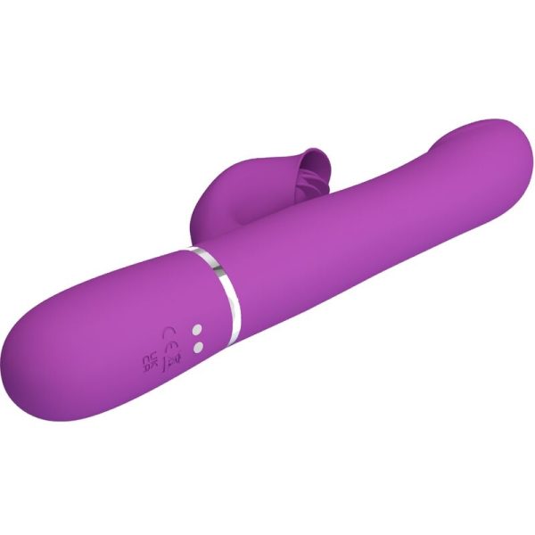 PRETTY LOVE - VIBRATEUR ET STIMULATEUR MULTIFONCTION 4 EN 1 VIOLET – Image 3