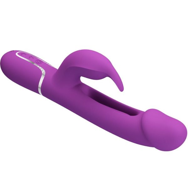 PRETTY LOVE - KAMPAS VIBRATEUR LAPIN MULTIFONCTION 3 EN 1 VIOLET – Image 4