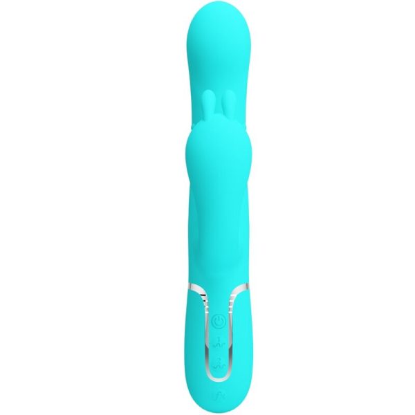 PRETTY LOVE - CAMMY 4 EN 1 VIBRATEUR MULTIFONCTION TRIPPLE RABBIT BLEU – Image 2