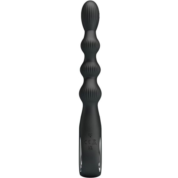 PRETTY LOVE - VIBRATEUR ANAL FEDERER 12 VIBRATIONS NOIR – Image 2