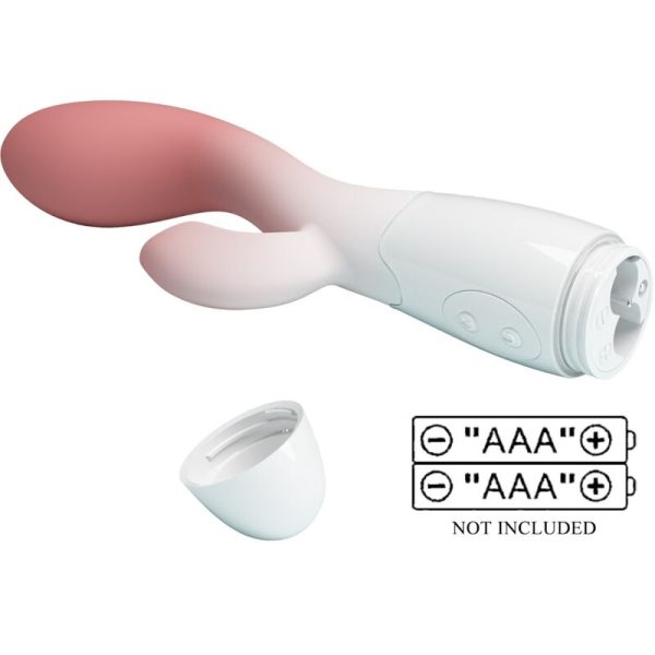 PRETTY LOVE - VIBRATEUR POINT G LUMINEUX + STIMULATEUR DE CLITORIS 30 VIBRATIONS ROSE – Image 5