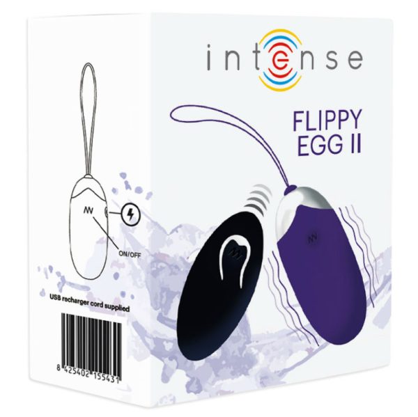 INTENSE - OEUF VIBRANT FLIPPY II AVEC TÉLÉCOMMANDE VIOLET – Image 5