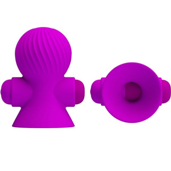 PRETTY LOVE - STIMULATEURS DE NIPPLE 12 MODES VIBRATION LILAS – Image 2