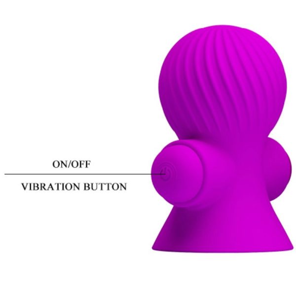 PRETTY LOVE - STIMULATEURS DE NIPPLE 12 MODES VIBRATION LILAS – Image 4