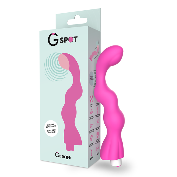 G-SPOT - GEORGE G-SPOT VIBRATEUR GOMME ROSE – Image 3